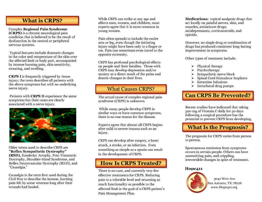 What is CRPS Brochure Interior